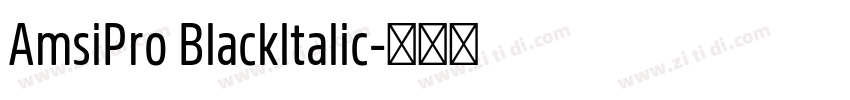 AmsiPro Blackltalic字体转换